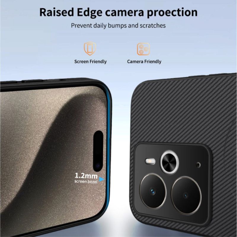 Hoesje Voor Realme 14 5g Compatibel Met Magsafe Koolstofvezel