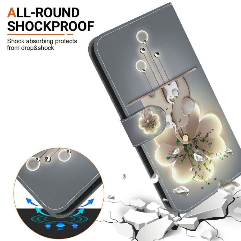 Leren Hoesje Realme 14 5g Olifant Bescherming Hoesje