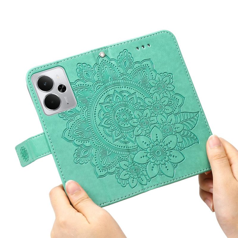Leren Hoesje Voor Realme 14 5g Mandala Print