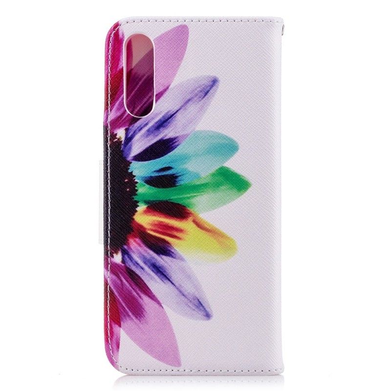 Bescherming Hoesje Huawei P20 Telefoonhoesje Aquarelbloem