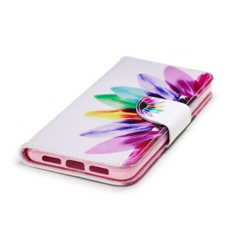 Bescherming Hoesje Huawei P20 Telefoonhoesje Aquarelbloem