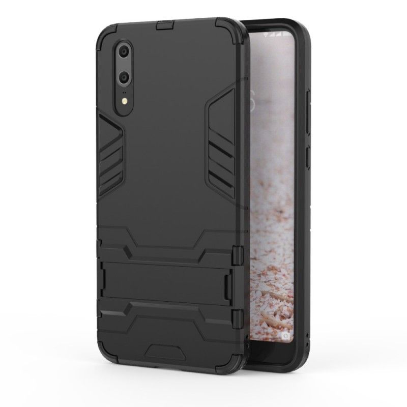 Case Hoesje Huawei P20 Rood Zwart Telefoonhoesje Ultrabestendig