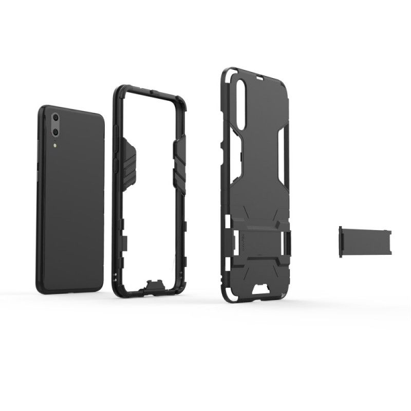 Case Hoesje Huawei P20 Rood Zwart Telefoonhoesje Ultrabestendig