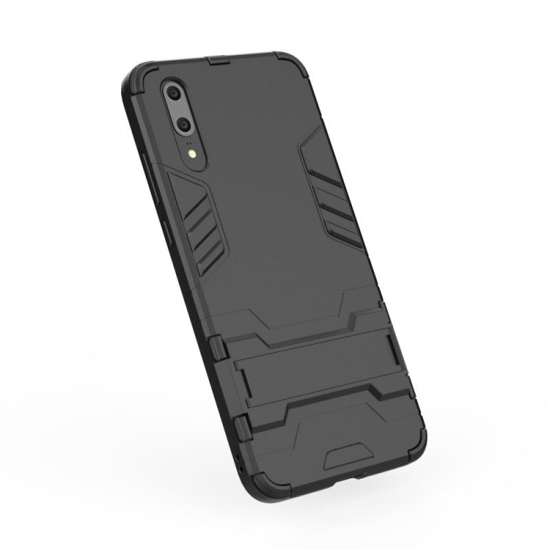 Case Hoesje Huawei P20 Rood Zwart Telefoonhoesje Ultrabestendig