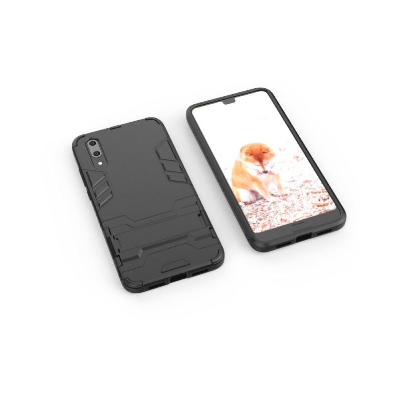 Case Hoesje Huawei P20 Rood Zwart Telefoonhoesje Ultrabestendig