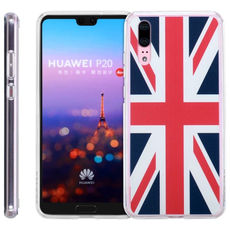 Case Hoesje Huawei P20 Telefoonhoesje Momax Engelse Vlag