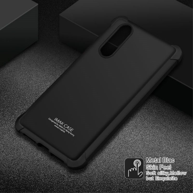 Case Hoesje Huawei P20 Transparant Zwart Telefoonhoesje Imak Huidgevoel