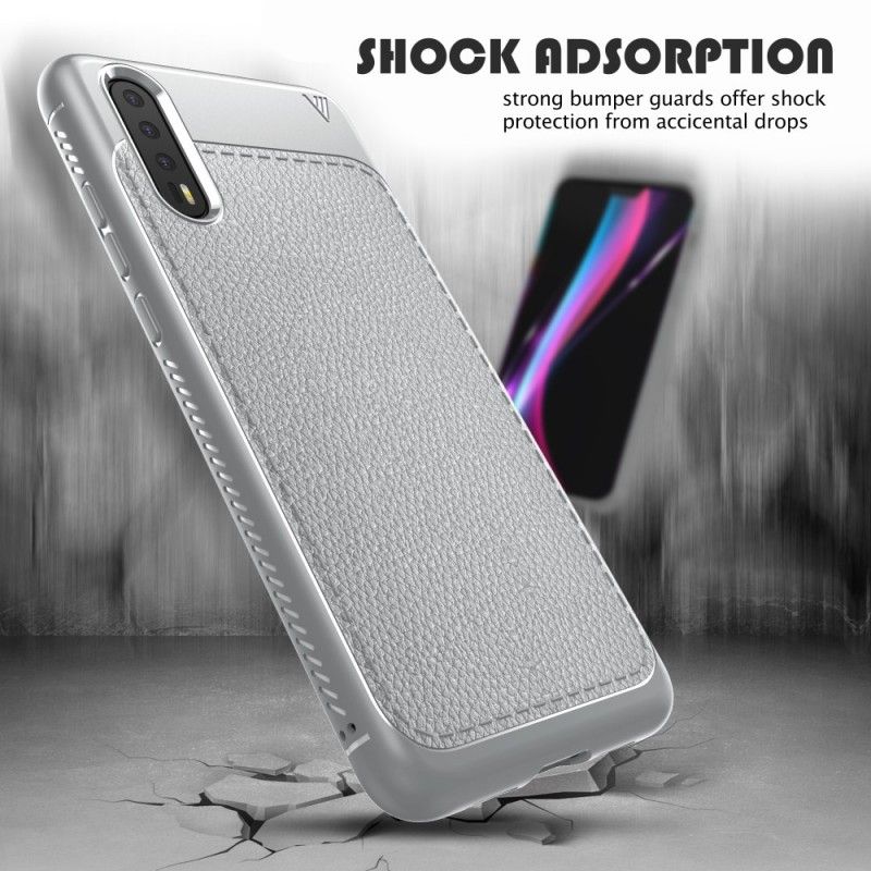 Hoesje Huawei P20 Grijs Premium Leereffect