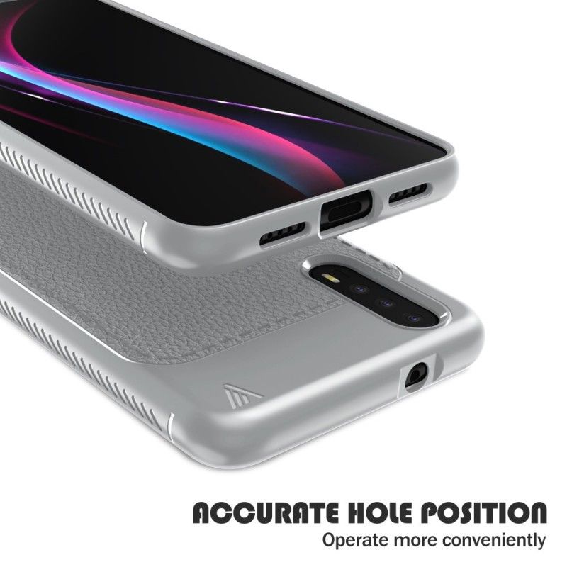 Hoesje Huawei P20 Grijs Premium Leereffect