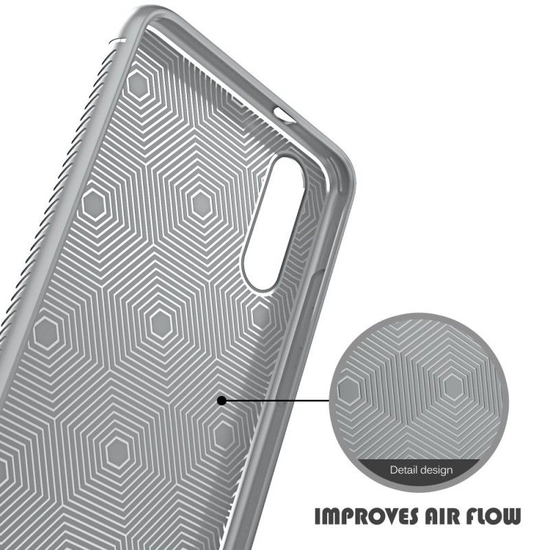 Hoesje Huawei P20 Grijs Premium Leereffect