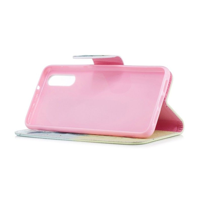 Leren Hoesje Huawei P20 Telefoonhoesje Leren Vliegen