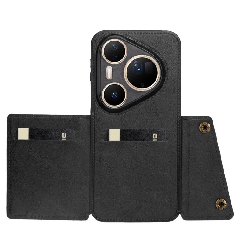 Case Hoesje Huawei Pura 80 Ultra Telefoonhoesje Kaarthouder Met Lederlook