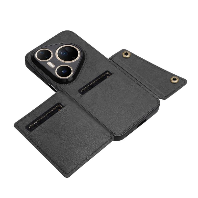 Case Hoesje Huawei Pura 80 Ultra Telefoonhoesje Kaarthouder Met Lederlook
