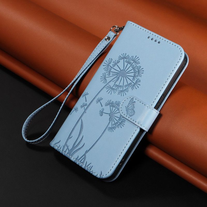 Flip Case Leren Huawei Pura 80 Ultra Paardenbloembandje