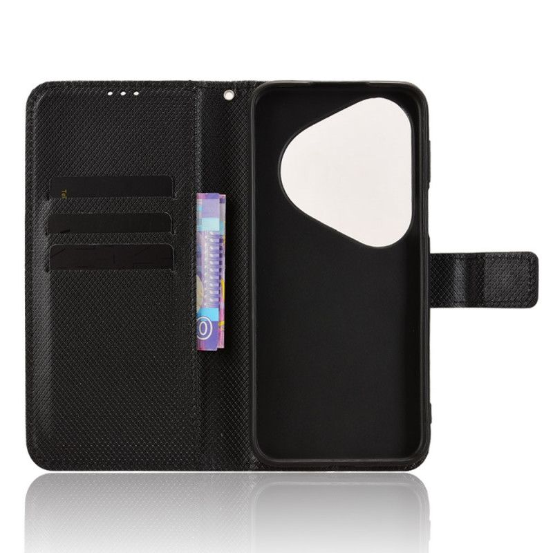 Folio-hoesje Huawei Pura 80 Ultra Telefoonhoesje Diamanttextuur