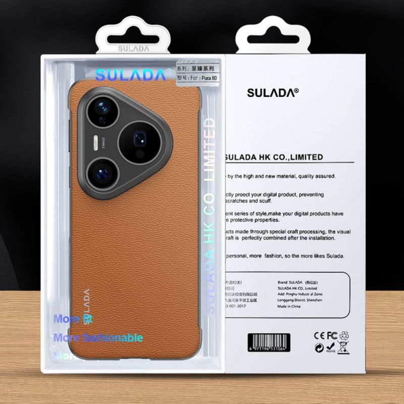 Hoesje Huawei Pura 80 Ultra Echt Sulada-leer