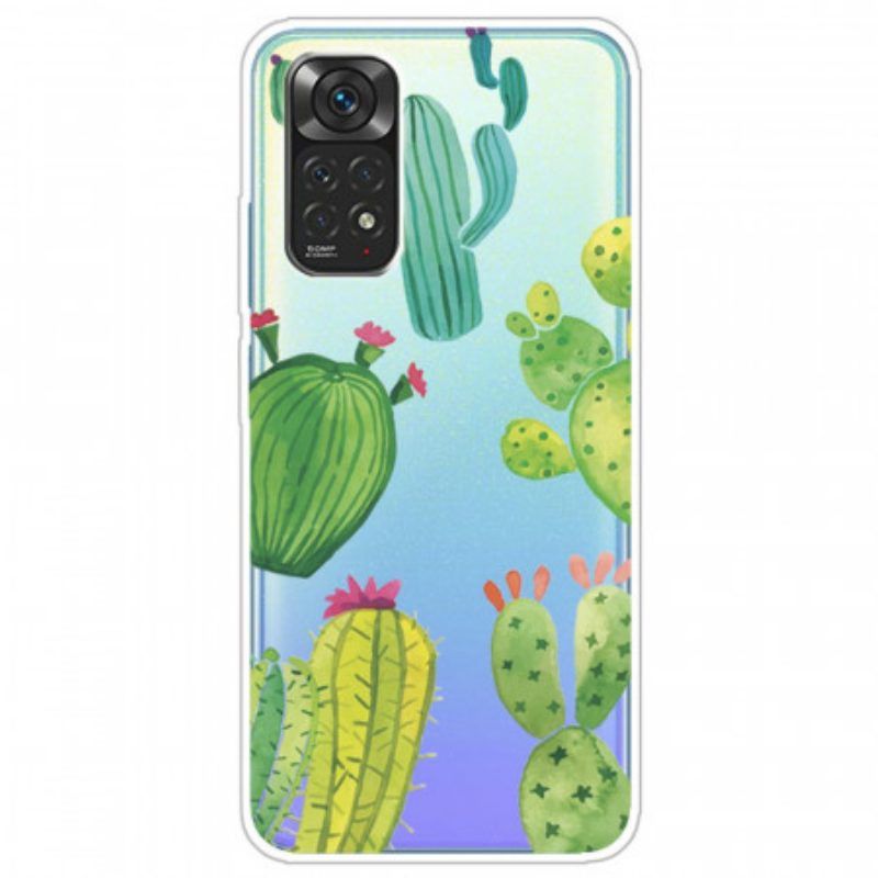 Hoesje voor Xiaomi Redmi Note 11 Pro / 11 Pro 5G Aquarel Cactussen