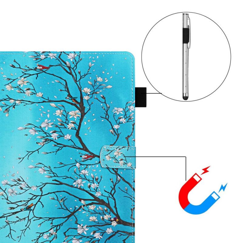 Bescherming Hoesje Samsung Galaxy Tab S7 Plus Telefoonhoesje Bloeiende Takken
