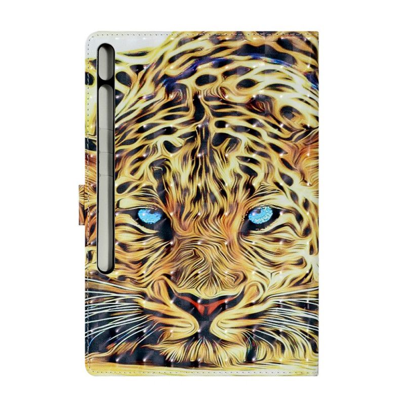 Cover Folio-hoesje Samsung Galaxy Tab S7 Plus Telefoonhoesje Tijger Art