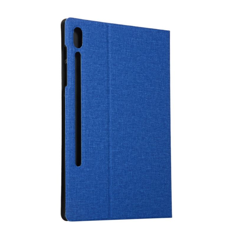 Cover Samsung Galaxy Tab S7 Plus Grijs Zwart Stof