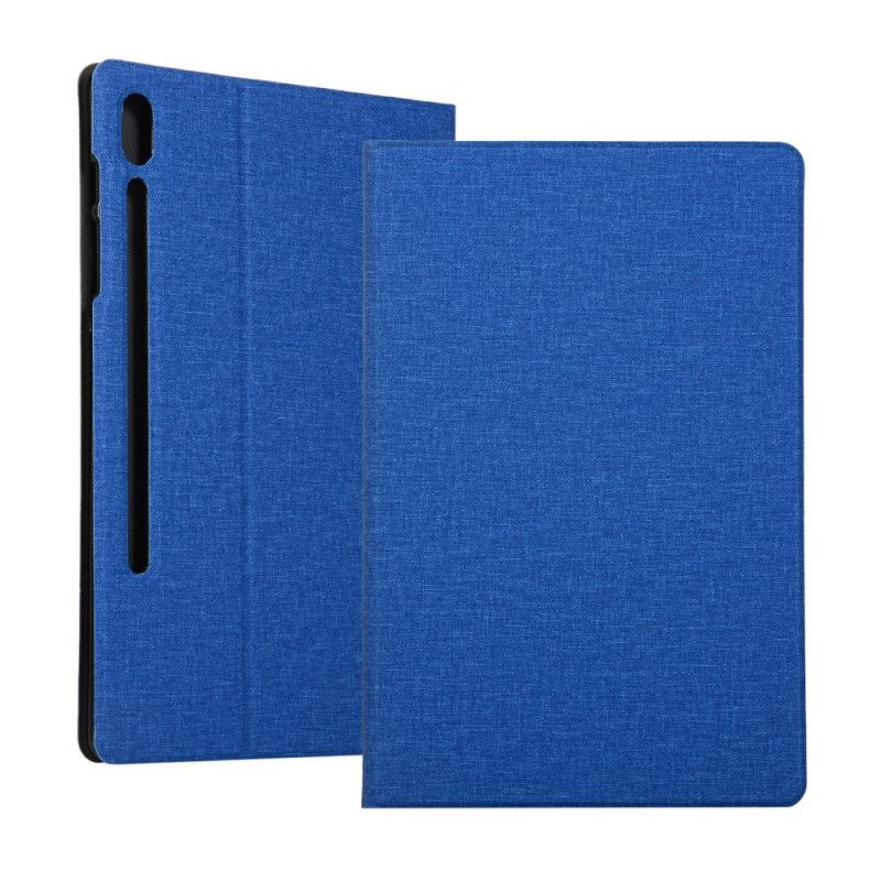 Cover Samsung Galaxy Tab S7 Plus Grijs Zwart Stof