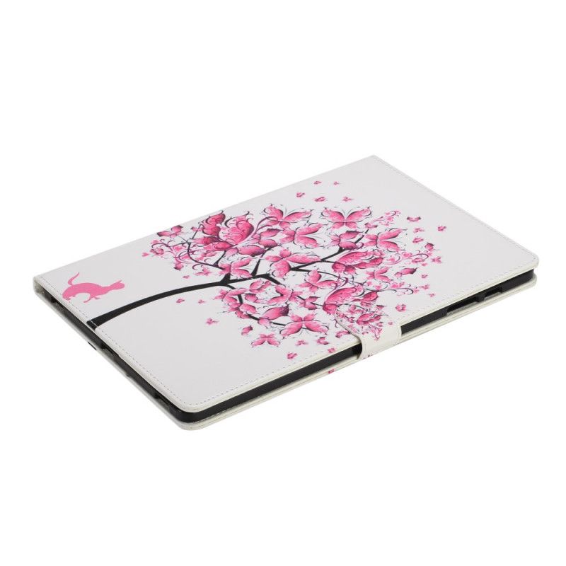 Flip Case Leren Samsung Galaxy Tab S7 Plus Boom En Kat