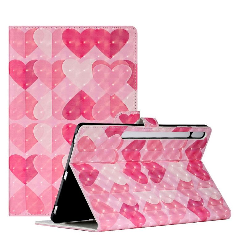 Leren Hoesje Samsung Galaxy Tab S7 Plus Harten