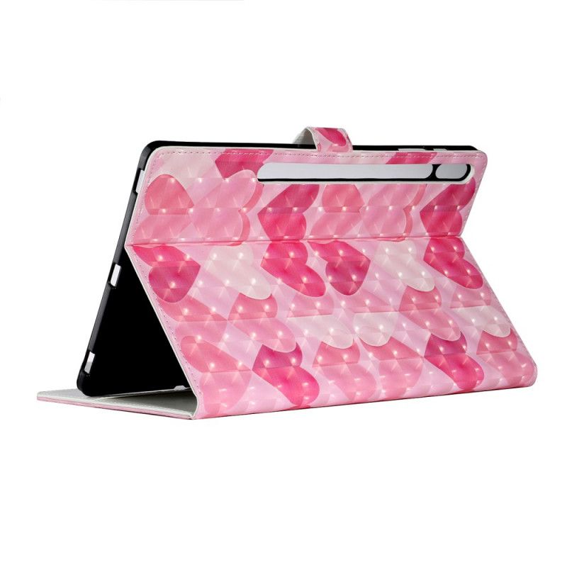 Leren Hoesje Samsung Galaxy Tab S7 Plus Harten