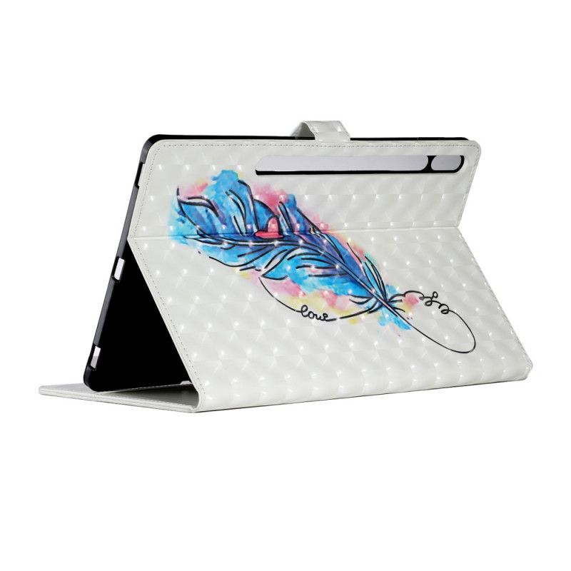 Leren Hoesje voor Samsung Galaxy Tab S7 Plus Veer Art
