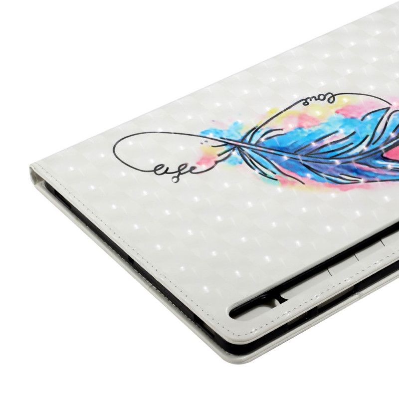 Leren Hoesje voor Samsung Galaxy Tab S7 Plus Veer Art