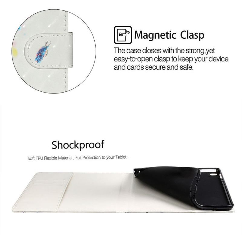 Leren Hoesje voor Samsung Galaxy Tab S7 Plus Veer Art