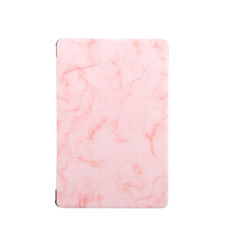 Smart Case Samsung Galaxy Tab S7 Plus Roze Grijs Marmeren Stijl