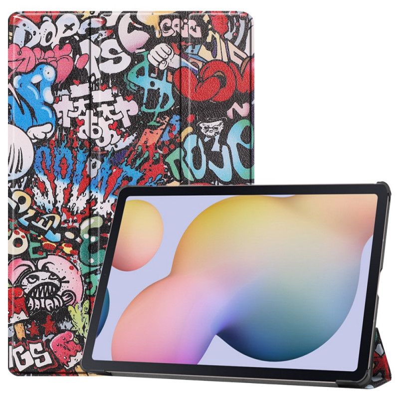 Smartcase Samsung Galaxy Tab S7 Plus Verstevigde Graffiti