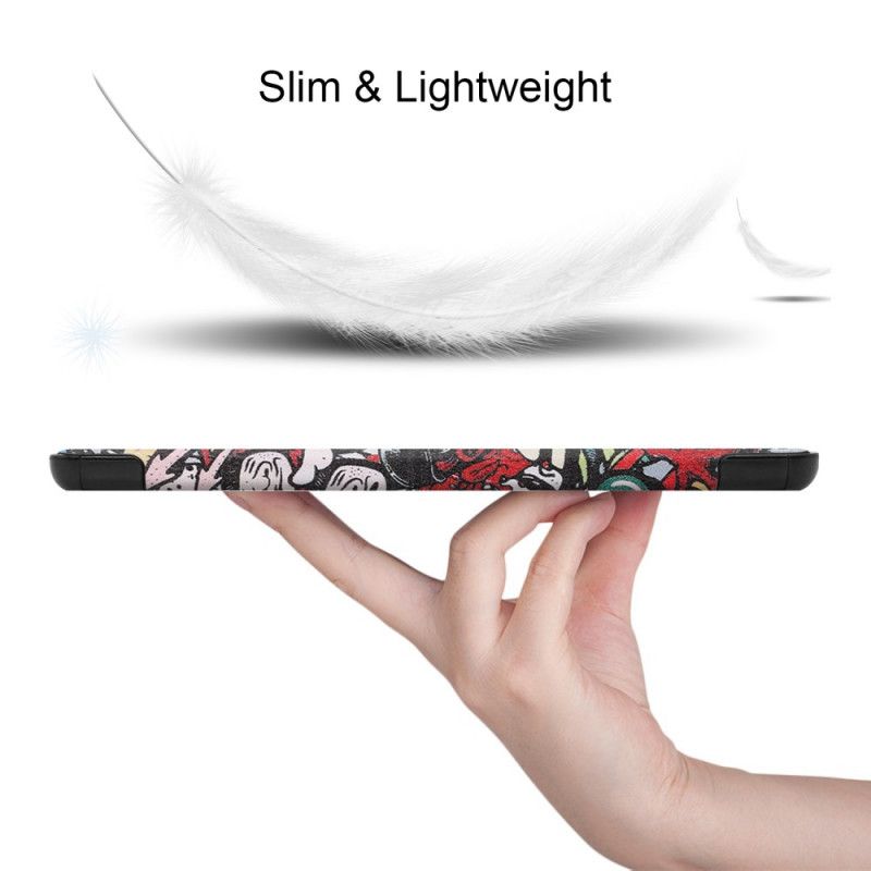 Smartcase Samsung Galaxy Tab S7 Plus Verstevigde Graffiti