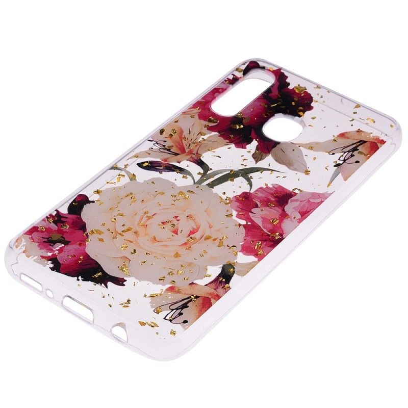 Case Hoesje Samsung Galaxy A30 Telefoonhoesje Transparante Mooie Boeketten