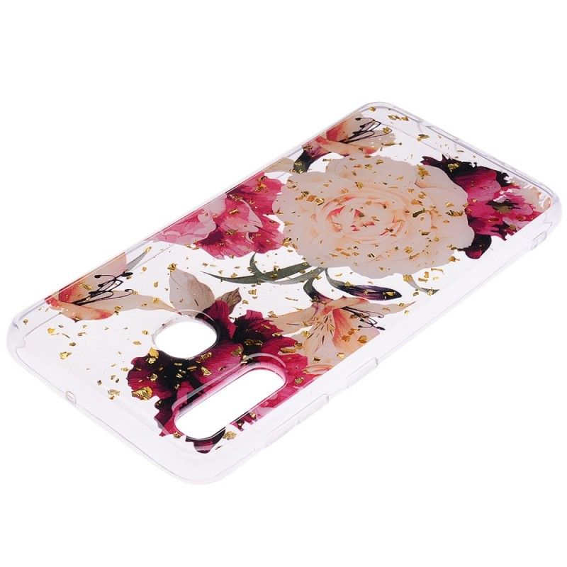 Case Hoesje Samsung Galaxy A30 Telefoonhoesje Transparante Mooie Boeketten
