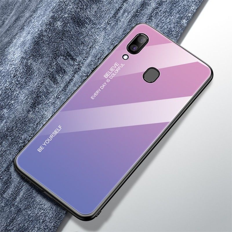 Hoesje Samsung Galaxy A30 Groen Rood Gegalvaniseerde Kleur