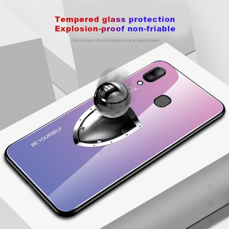 Hoesje Samsung Galaxy A30 Groen Rood Gegalvaniseerde Kleur