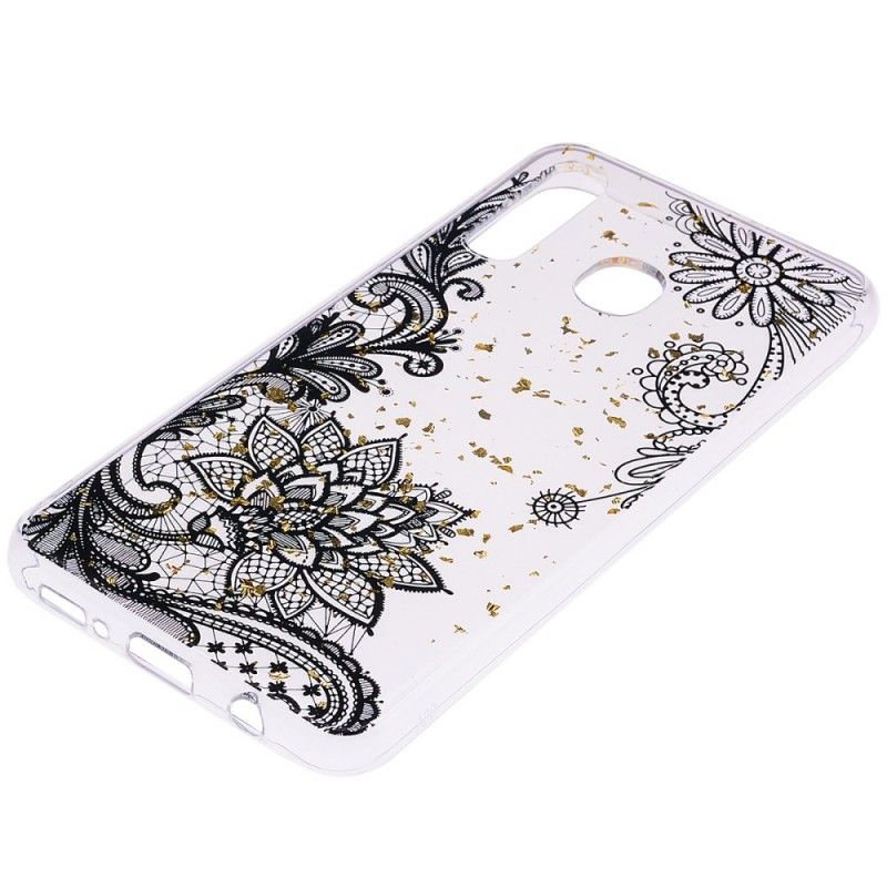 Hoesje Samsung Galaxy A30 Kant En Goudstof