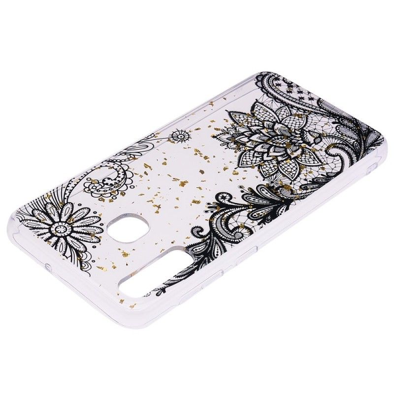 Hoesje Samsung Galaxy A30 Kant En Goudstof
