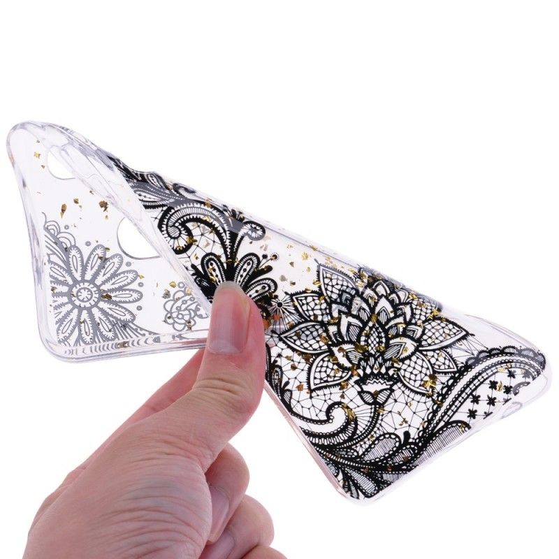 Hoesje Samsung Galaxy A30 Kant En Goudstof