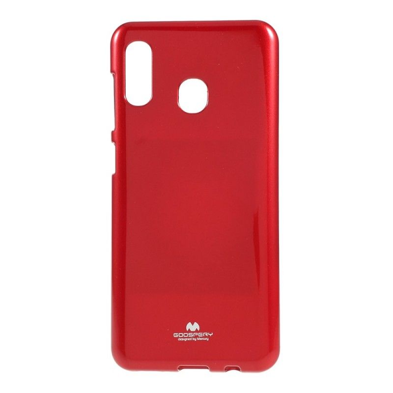 Hoesje Samsung Galaxy A30 Magenta Rood Flitsend Goospery Metal Effect