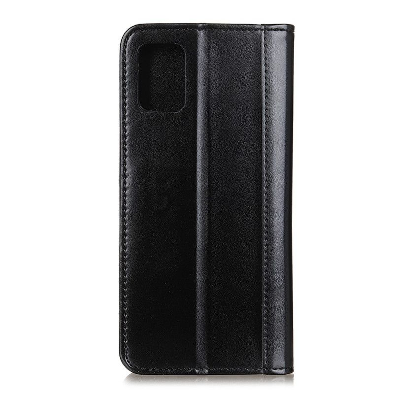 Folio-hoesje Xiaomi Redmi Note 10 / Note 10S Rood Zwart Versie In Splitleder