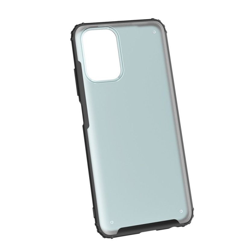 Hoesje Xiaomi Redmi Note 10 / Note 10S Rood Zwart Frosted Effect