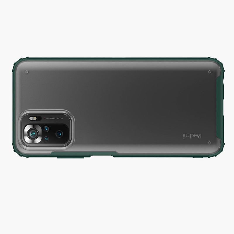 Hoesje Xiaomi Redmi Note 10 / Note 10S Rood Zwart Frosted Effect