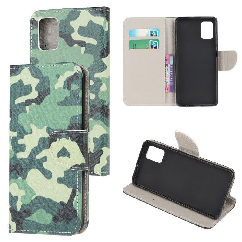 Leren Hoesje Xiaomi Redmi Note 10 / Note 10S Camouflage