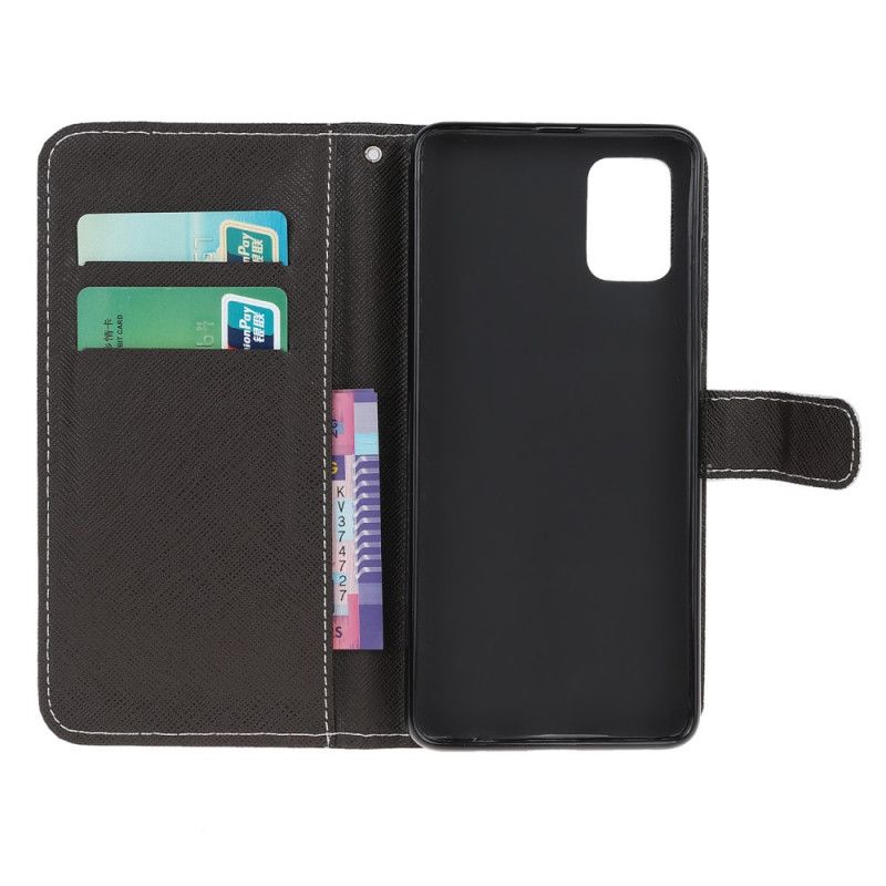 Leren Hoesje Xiaomi Redmi Note 10 / Note 10S Pandaruimte Met String