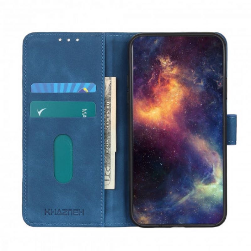 Bescherming Hoesje Moto G60s Vintage Khazneh Leereffect