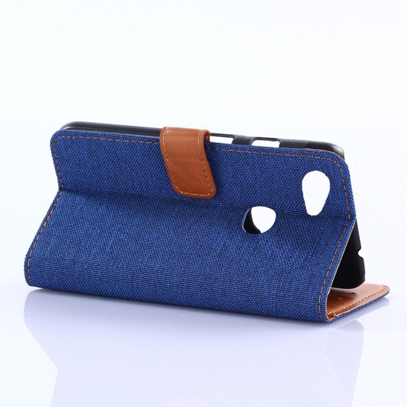 Leren Hoesje Google Pixel 3A Lichtblauw Donkerblauw Spijkerbroek