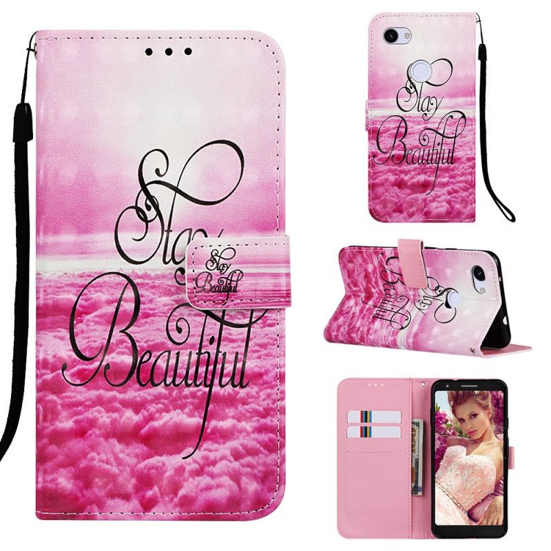Leren Hoesje Google Pixel 3A Telefoonhoesje Blijf Mooi